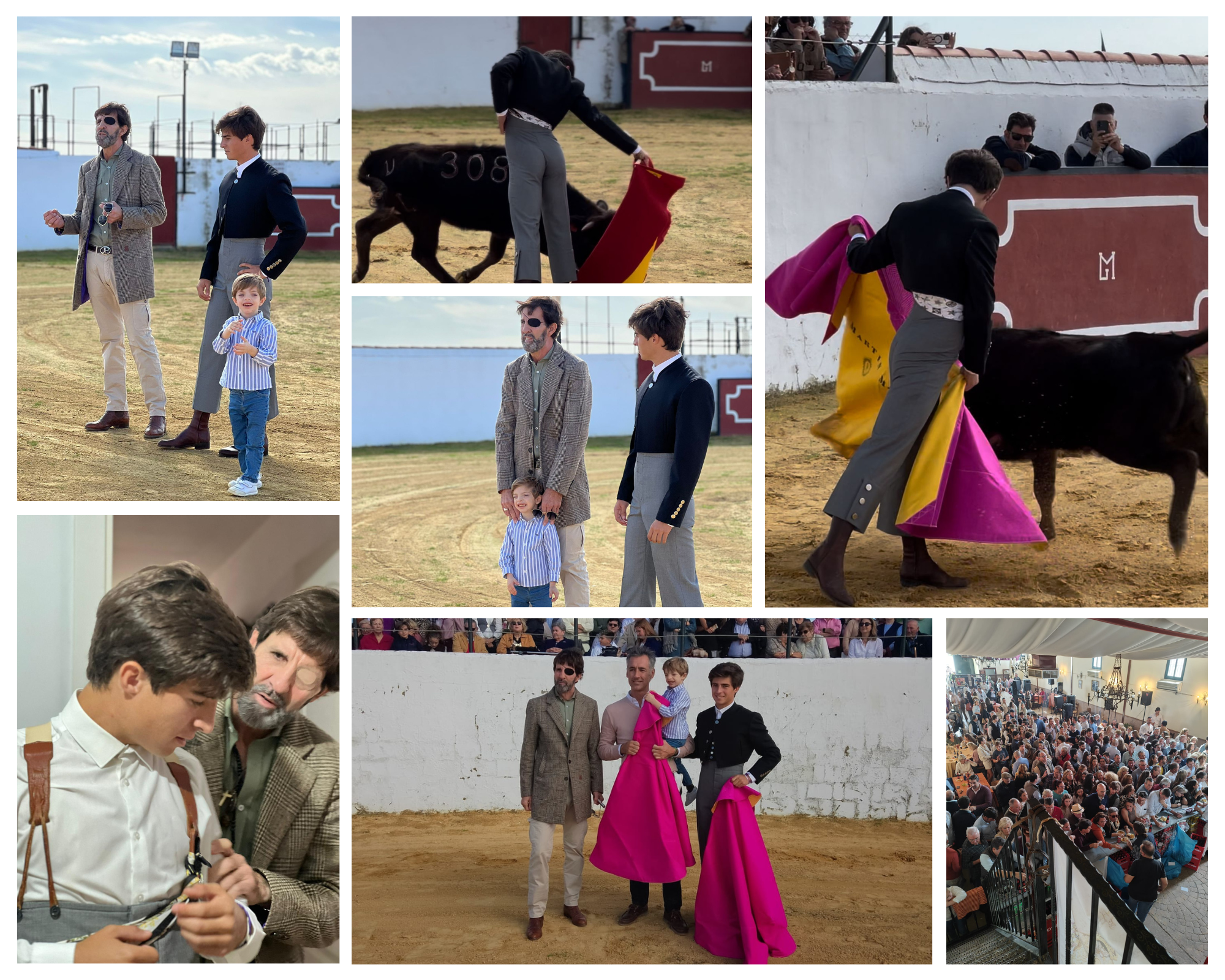 • El joven novillero de Morón de la Frontera estuvo acompañado en todo momento por su nuevo apoderado, el maestro Juan José Padilla, que le aportó sabios consejos entre barreras