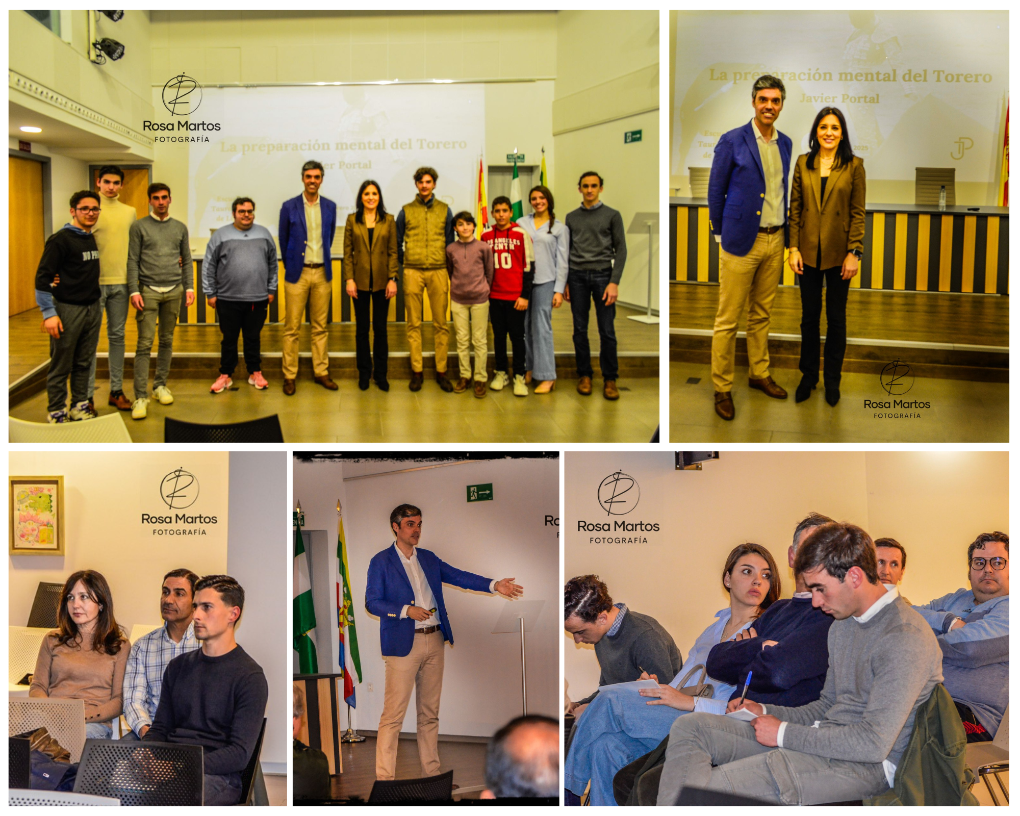 Javier Portal imparte una clase magistral sobre preparación mental para toreros en Linares