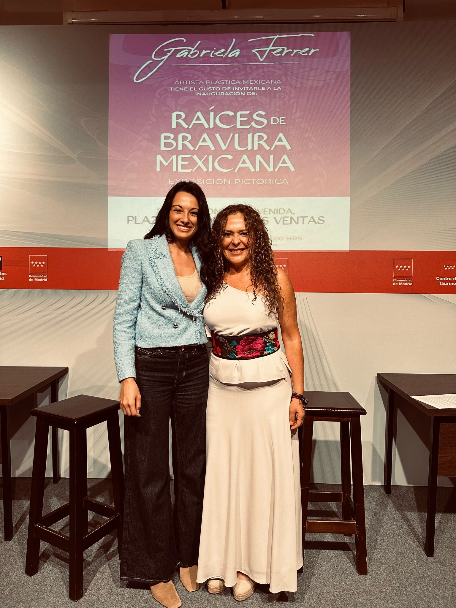 Inauguración de la exposición “Raíces de Bravura Mexicana” de Gabriela Ferrer en la Sala Bienvenida de Las Ventas