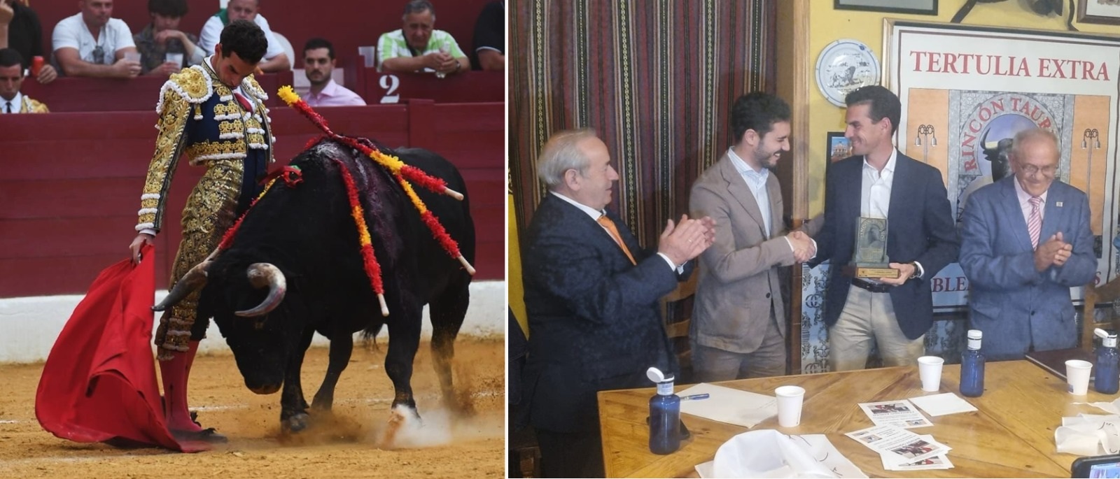 Fernando Adrián recoge el premio como triunfador de la Feria 2024 de Torrejón