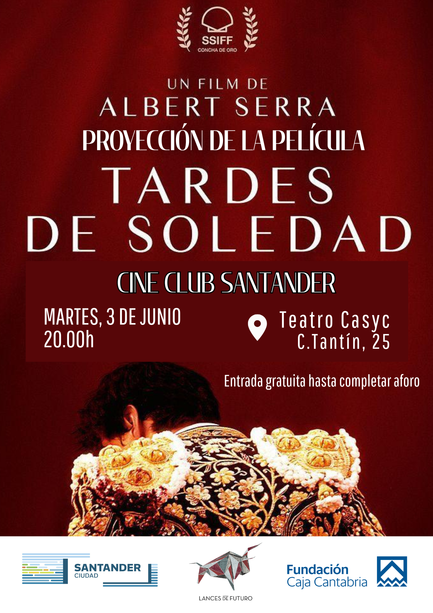 Tardes de Soledad se proyectará el 3 de junio en Santander con la presencia del director Albert Serra