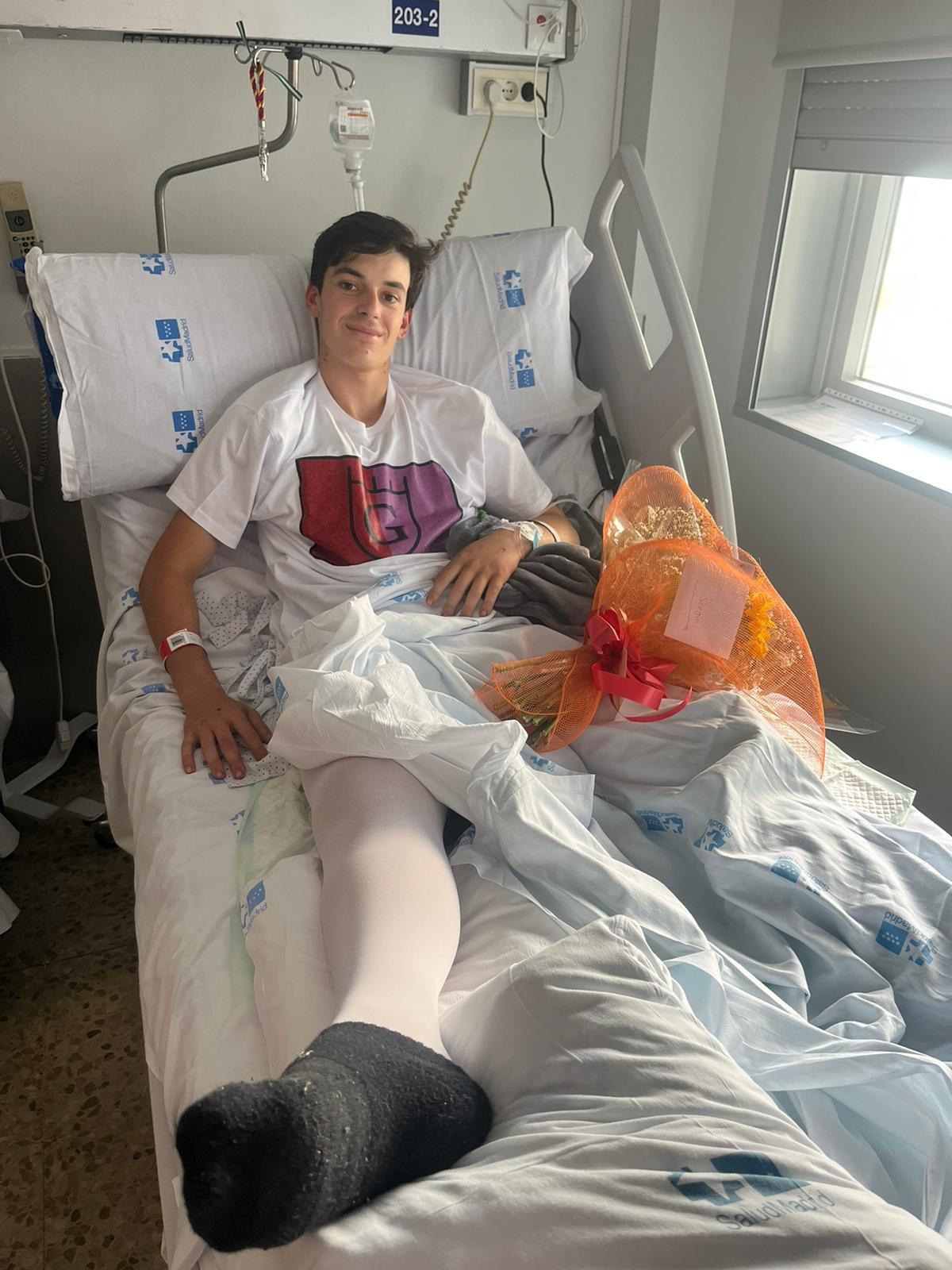 Sergio Rollón mejora poco a poco una semana después de la grave cornada sufrida en Valdetorres de Jarama