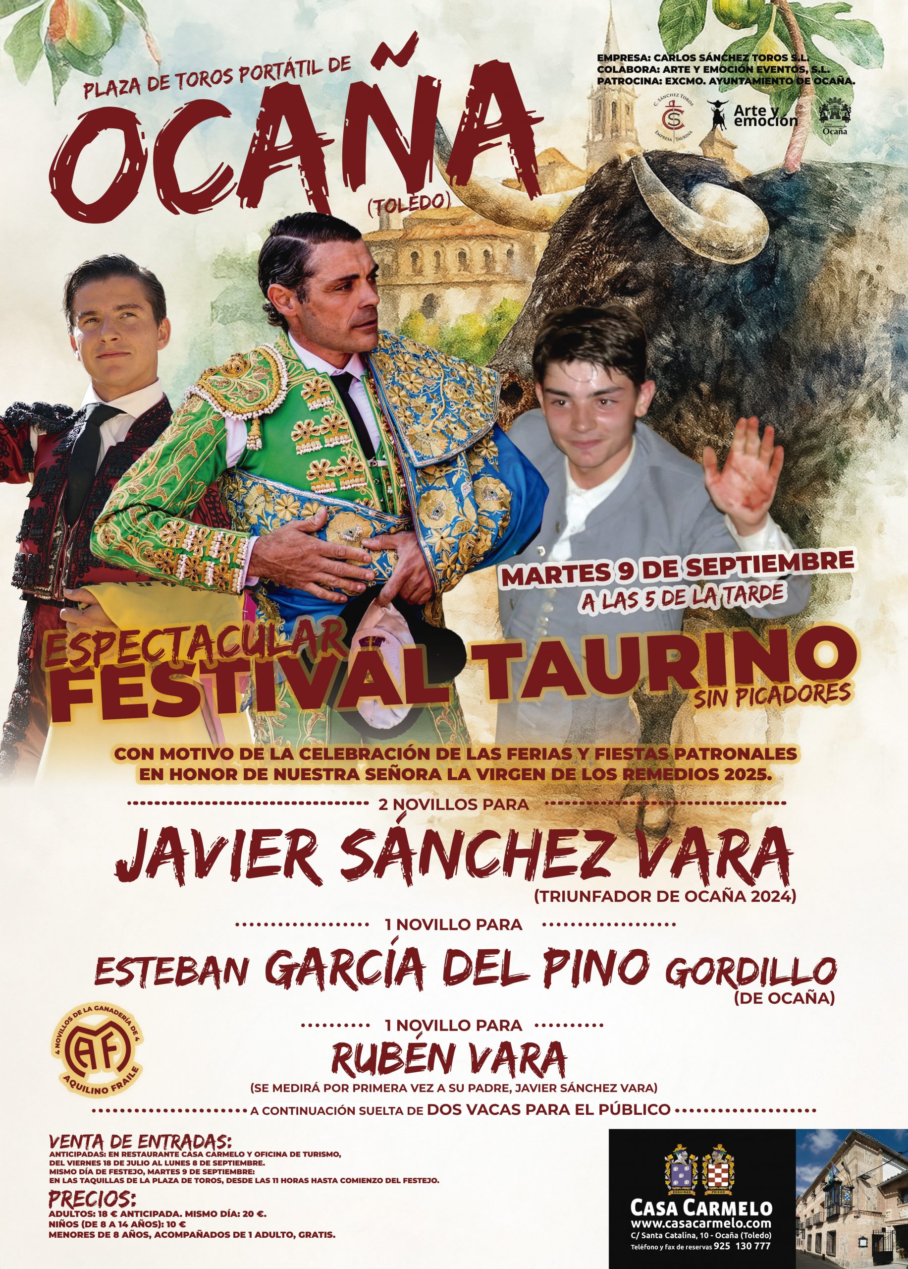 Ocaña celebra un espectacular festival taurino en honor a la Virgen de los Remedios 2025