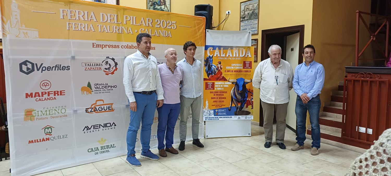 Calanda presenta su Feria Taurina del Pilar 2025 con un cartel de primer nivel