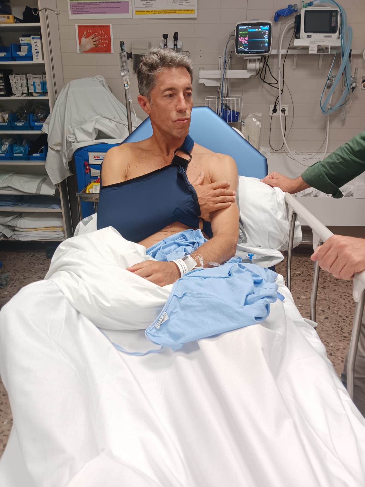 Manuel Escribano sufre luxación acromioclavicular y fractura glenoidea en Corella