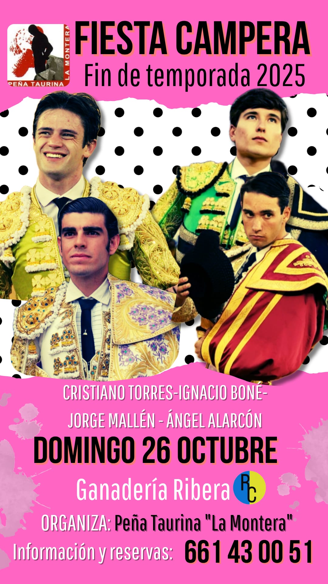 La Peña Taurina “La Montera” celebrará su tradicional fiesta campera fin de temporada el 26 de octubre