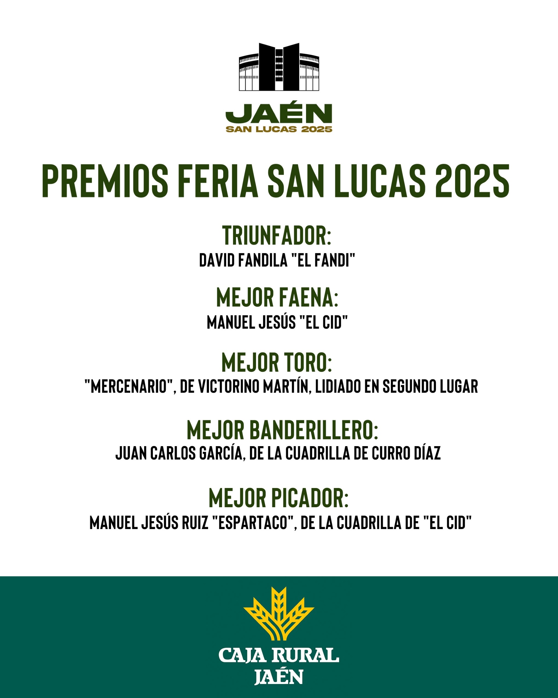 El Fandi, gran triunfador de la Feria de San Lucas 2025 en Jaén