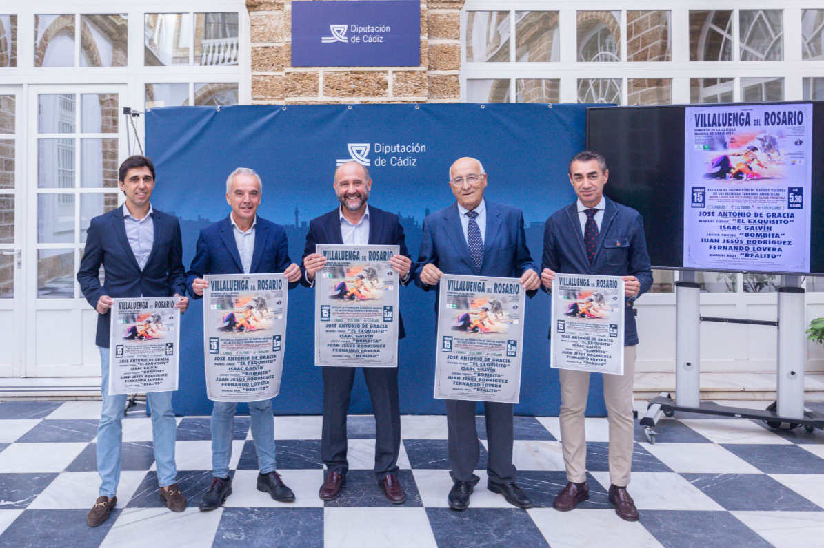 La A.A.E.T. “Pedro Romero” presenta en la Excma. Diputación de Cádiz la novillada de Villaluenga del Rosario para los “seis mejores andaluces”