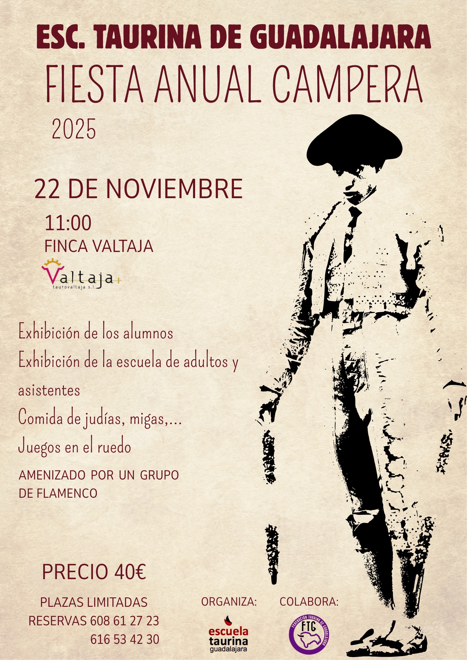 La Escuela Taurina de Guadalajara celebra su 20º aniversario con su tradicional Fiesta Anual Campera