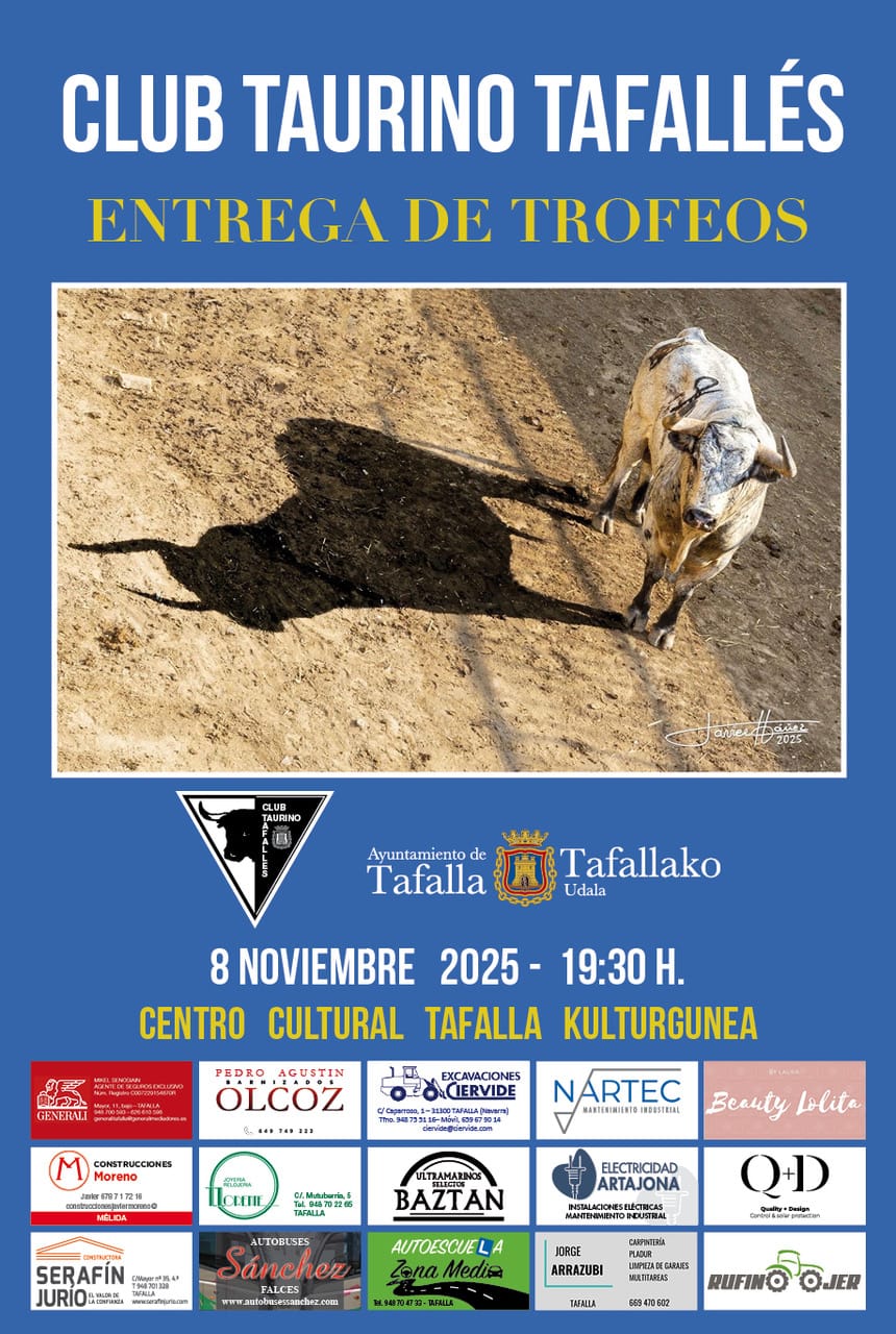 Tafalla celebra este sábado la entrega de premios de su Feria Taurina de Agosto