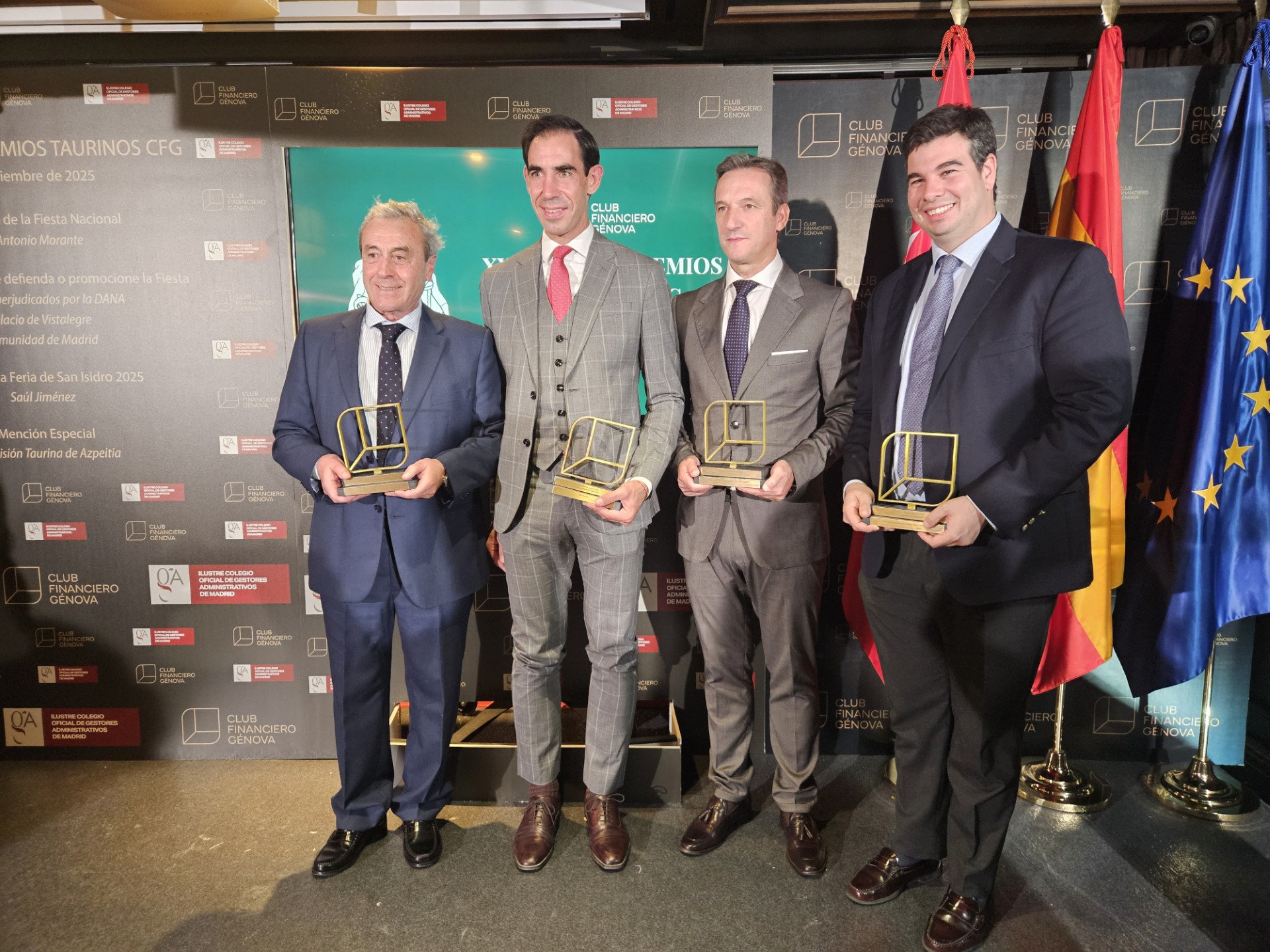 Morante, la comunidad de Madrid, Fortes, Azpeitia y el Palacio Vistalegre, premios del club financiero Génova