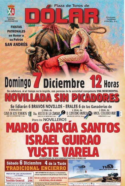 Dólar anuncia el cartel que cierra el año taurino