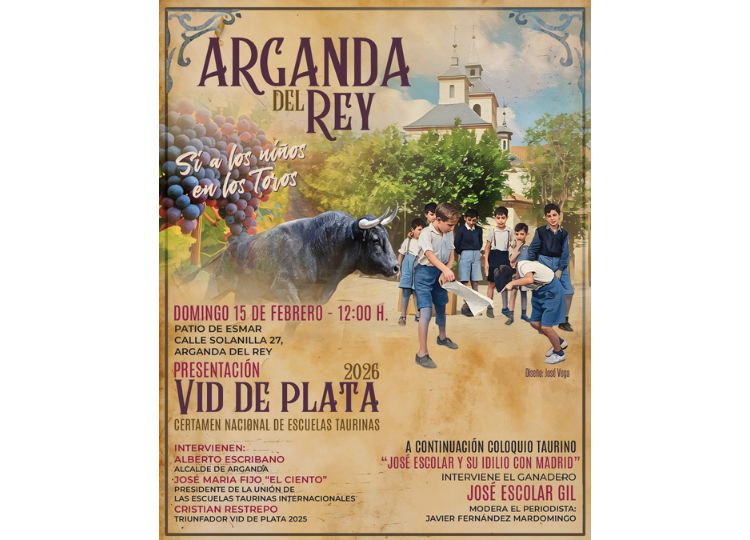 Arganda del Rey presenta la tercera Vid de Plata, un certamen que reivindica la presencia de los niños en los toros