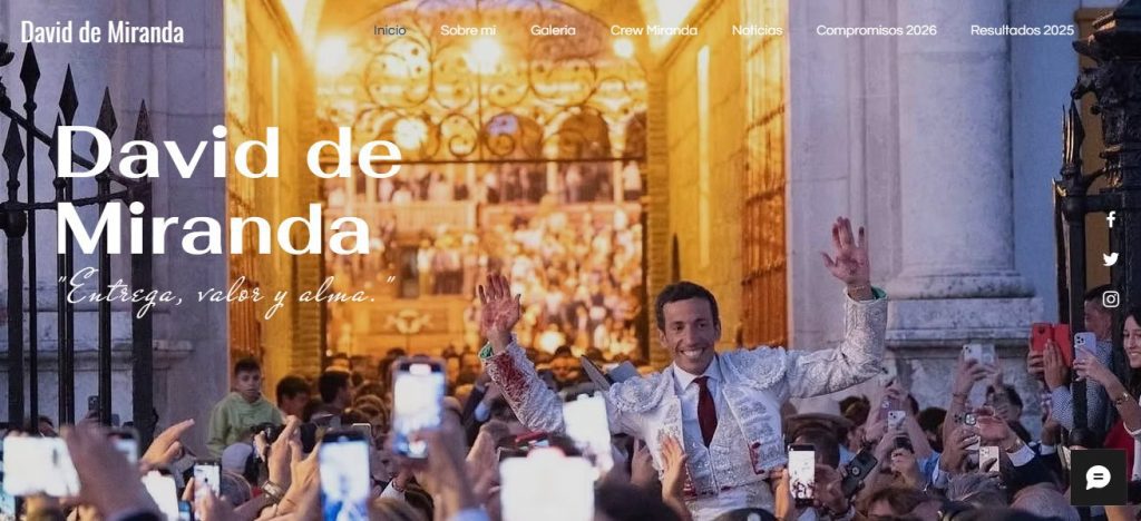David de Miranda estrena su nueva web oficial para reforzar su presencia digital