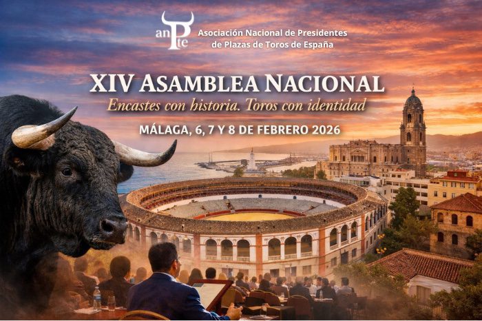 Málaga acogerá la XIV Asamblea de ANPTE bajo el lema ‘Encastes con historia, toros con identidad'