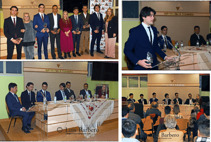 La Peña La Montera distingue a los triunfadores de la temporada en una gala que reunió a la afición en Zaragoza