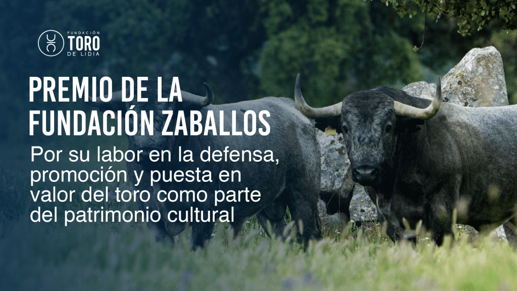 La Fundación Toro de Lidia, Premio de Honor del Jurado en la VI Gala de la Fundación Zaballos
