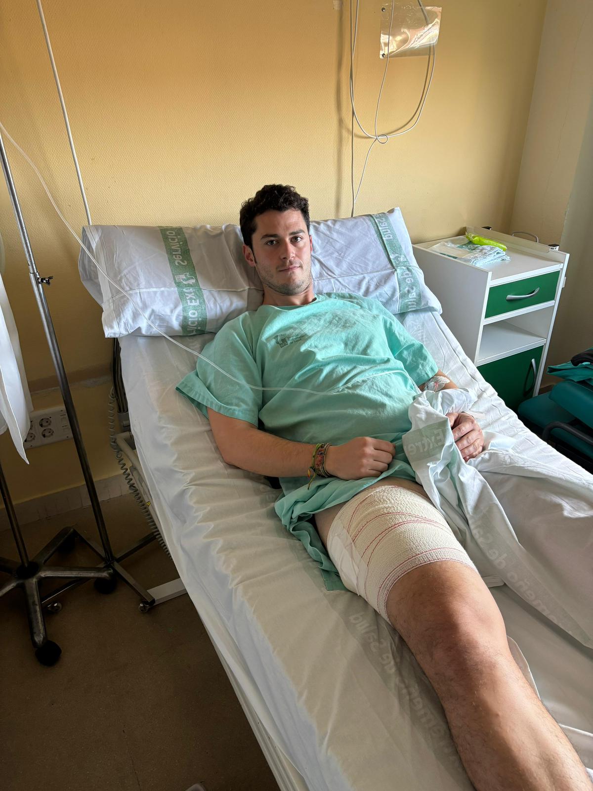 El banderillero Juan Luis Moreno, intervenido con éxito para corregir las secuelas de su cornada en Guijuelo