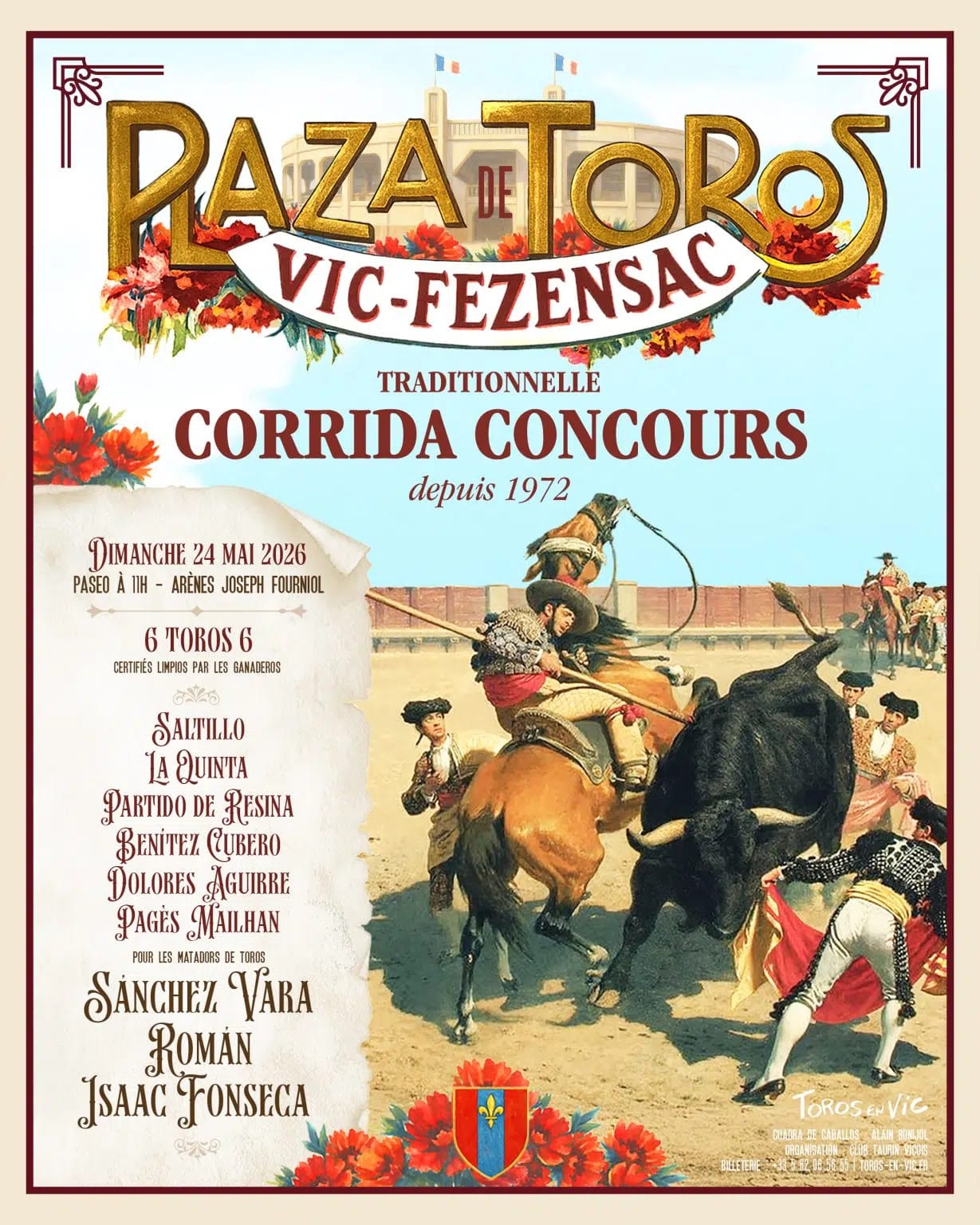 Vic-Fezensac presenta los carteles de la Feria Toros en Vic 2026