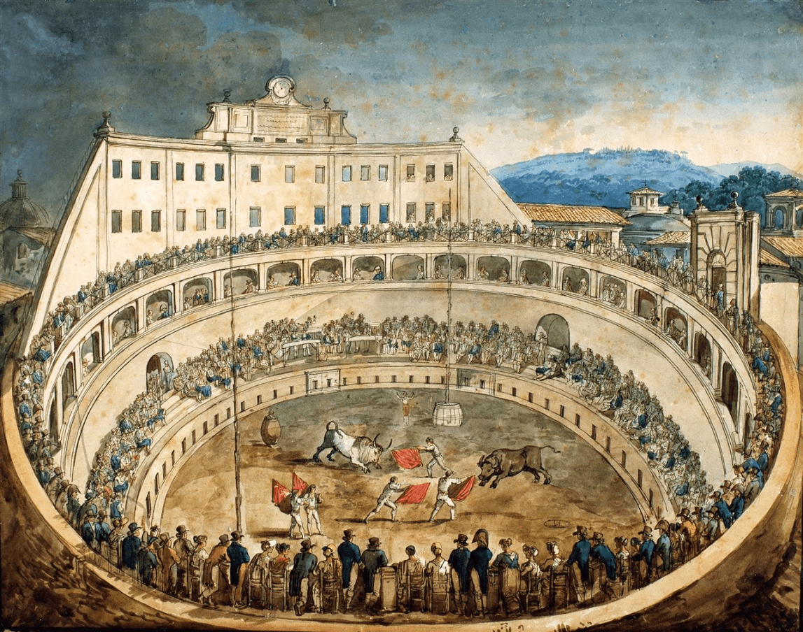 Que difícil es viajar siendo español: Toros en Italia