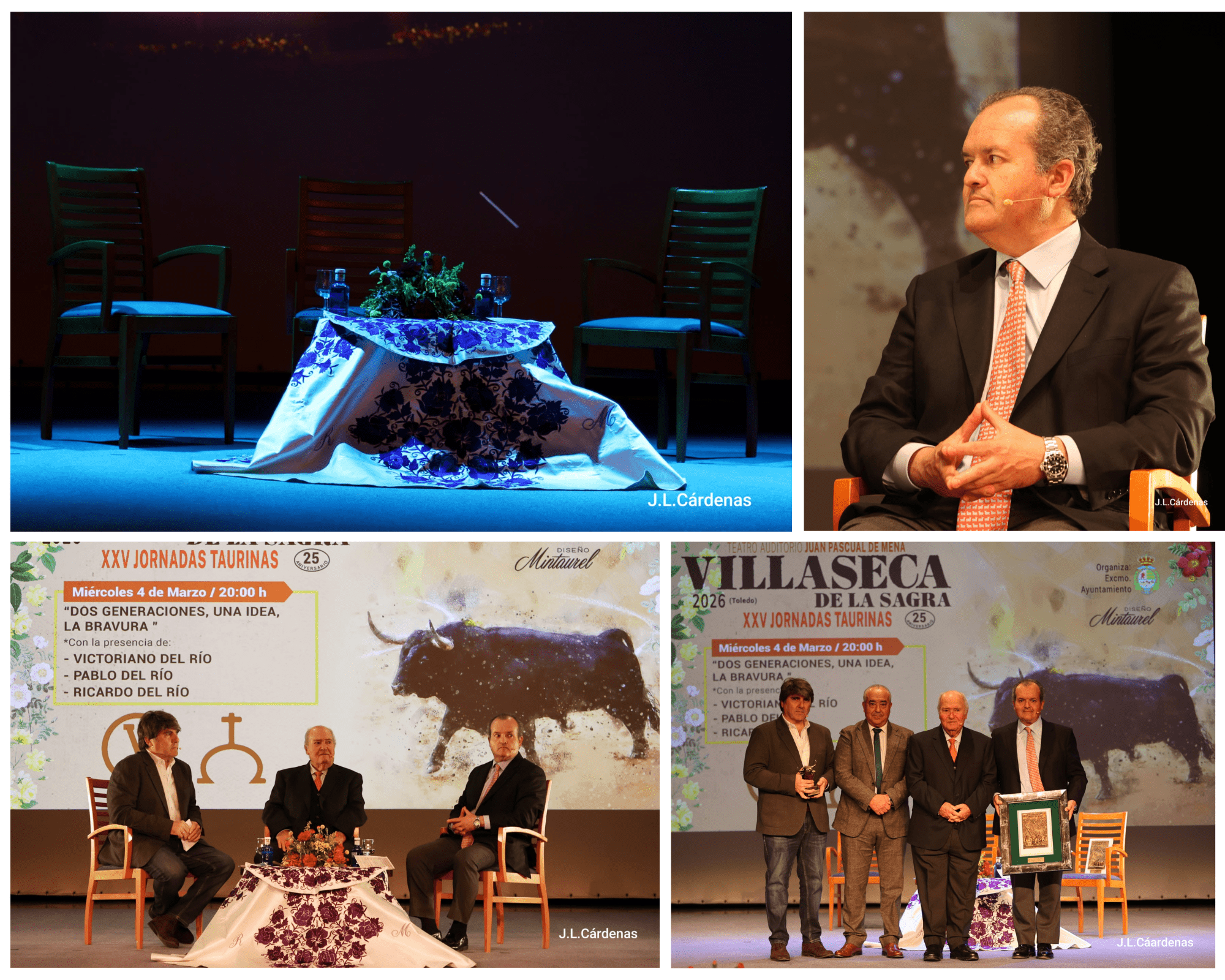 Victoriano del Río protagoniza la quinta jornada taurina de Villaseca con una charla sobre la evolución del toro bravo