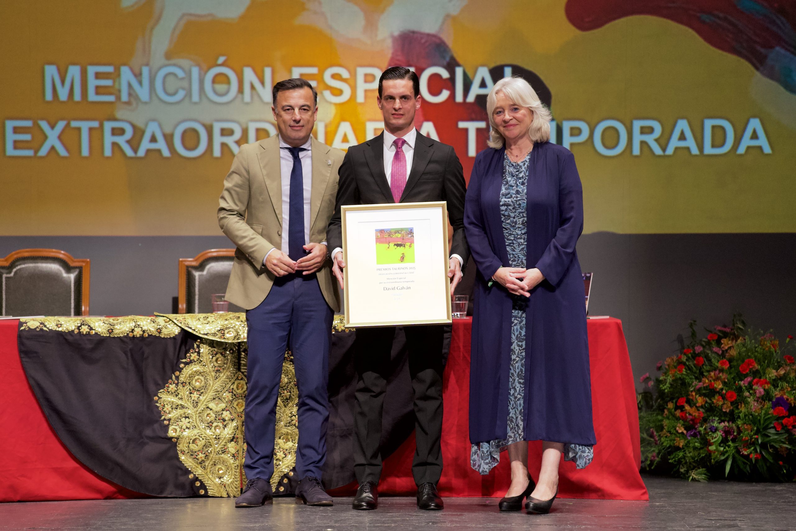 David Galván, premiado por la Delegación Del Gobierno De Cádiz  como máximo triunfador de la temporada 2025 en Cádiz