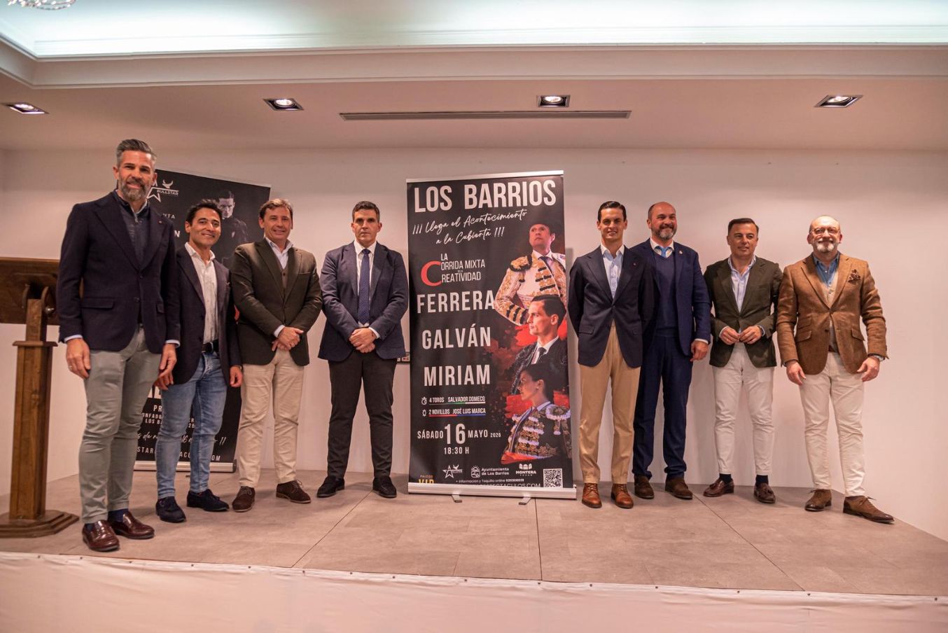 Los Barrios presenta un cartel de altura para su feria: Ferrera, Galván y Cabas, eje de “La Corrida de la Creatividad”