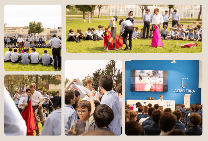 Borja Jiménez acerca la tauromaquia a más de 500 niños en Sevilla