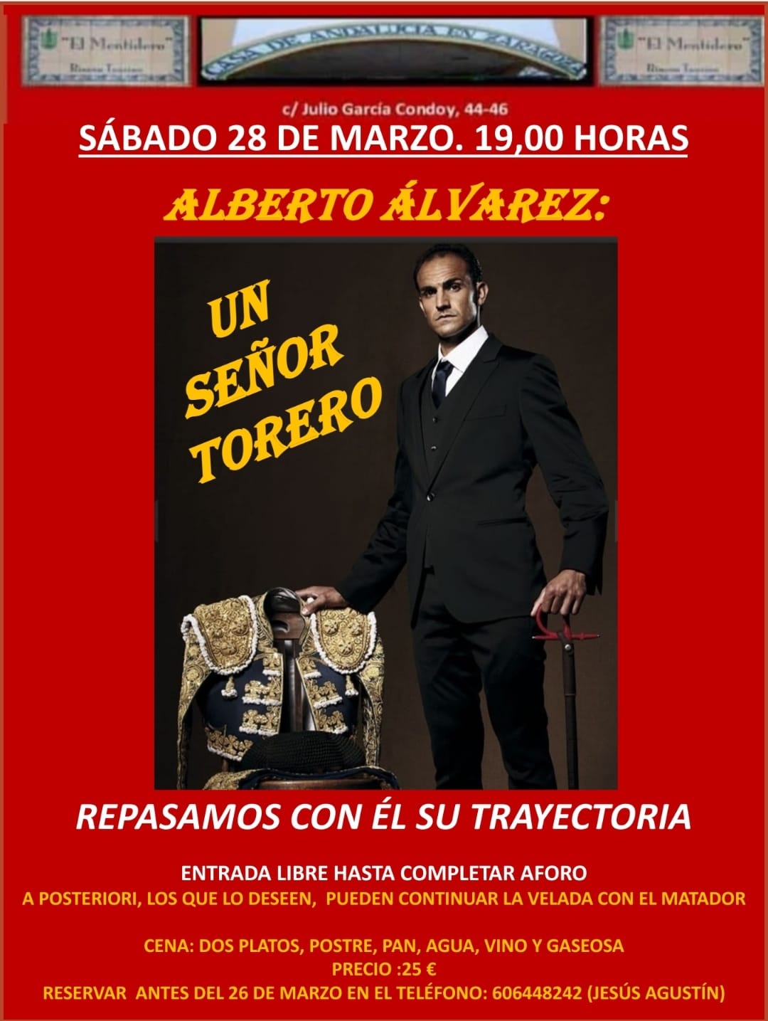 Alberto Álvarez protagoniza un homenaje en Zaragoza tras su retirada de los ruedos