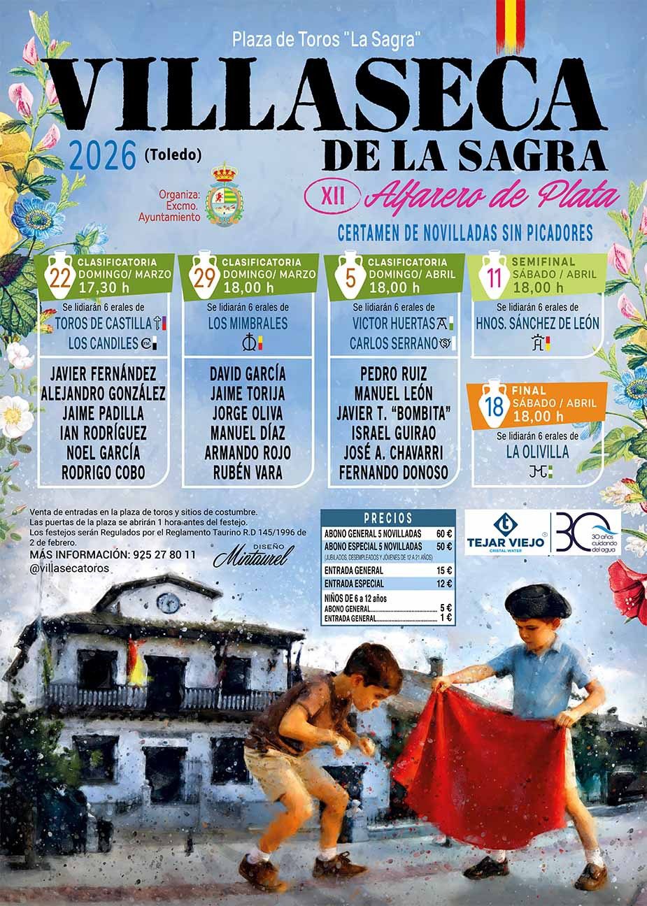 Cambios en los carteles de la primera y tercera novillada del Alfarero de Plata de Villaseca