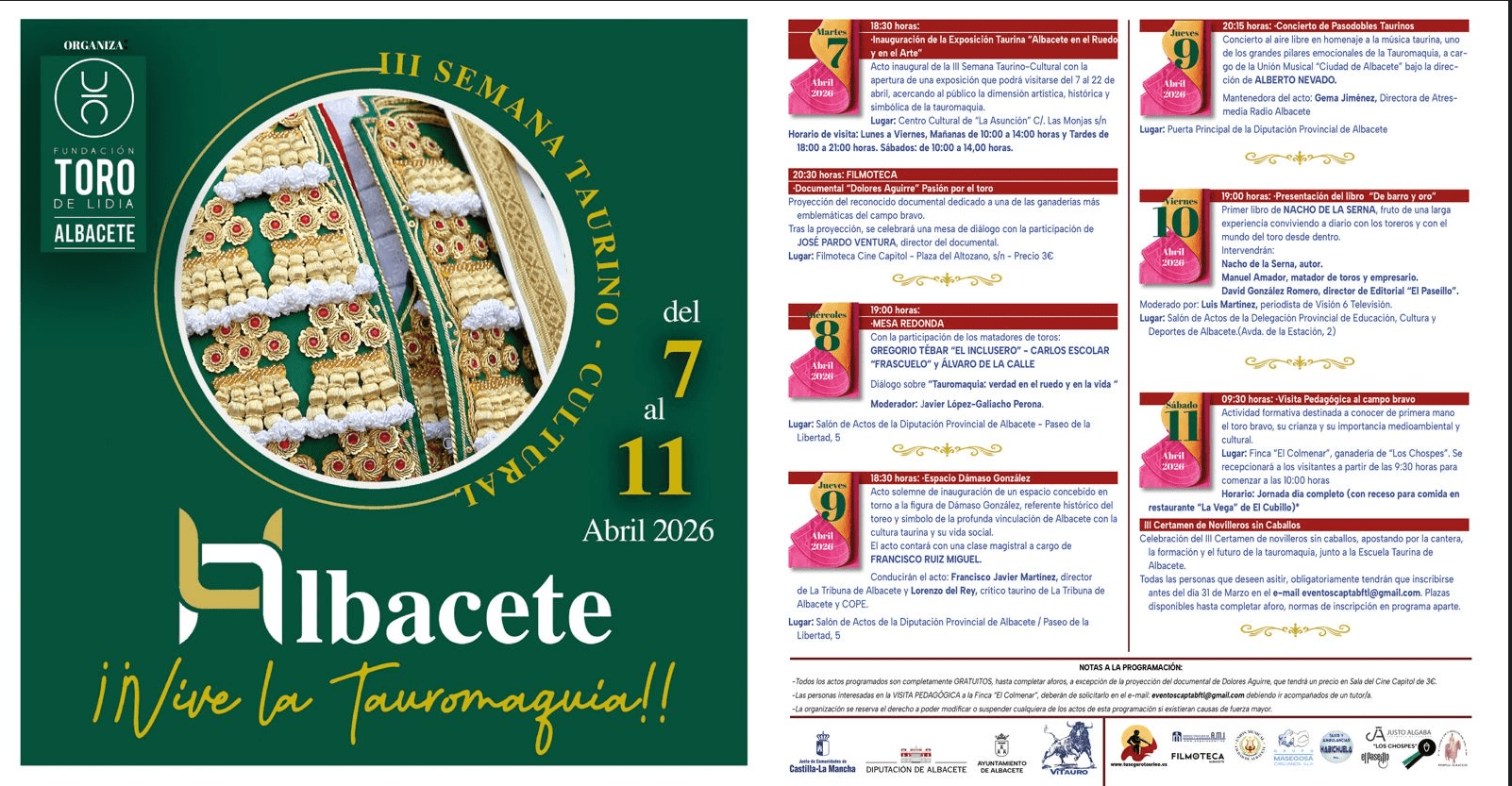 Albacete se vuelca con la tauromaquia en el arranque de su III Semana Cultural