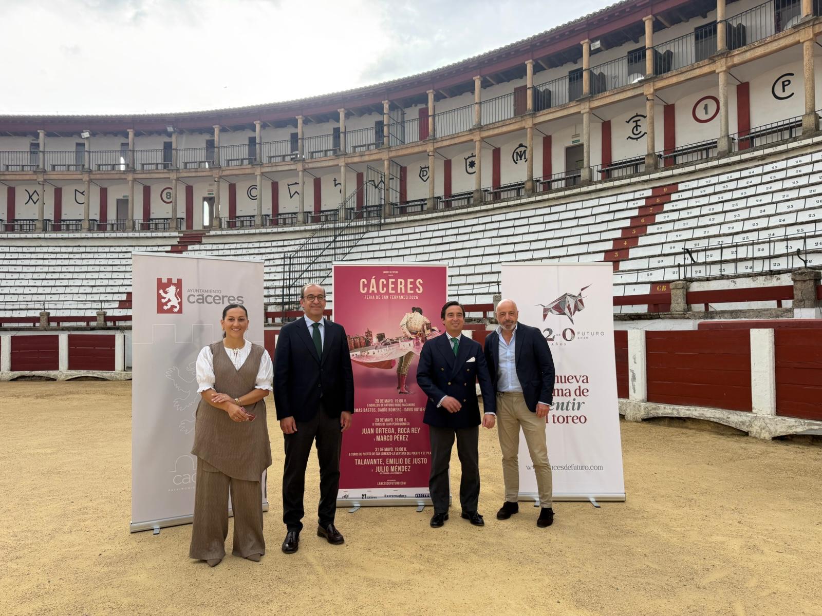 Cáceres refuerza su apuesta taurina con una Feria de San Fernando 2026 más ambiciosa y el regreso de la novillada