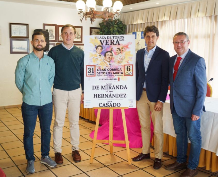 Presentado el cartel taurino de Vera