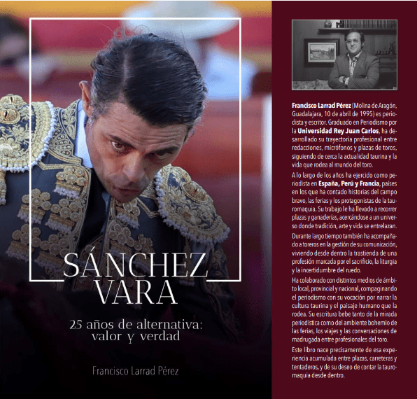 Sánchez Vara se desnuda en un libro de verdad: 25 años de alternativa sin concesiones