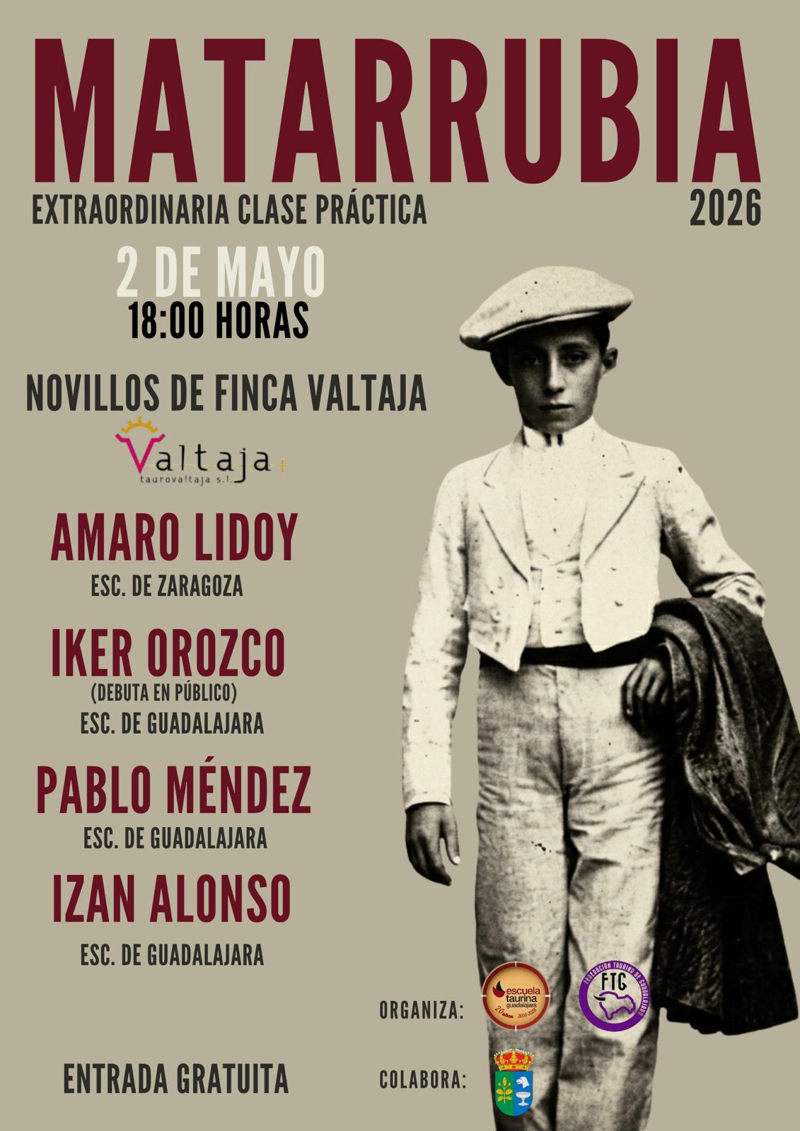 Matarrubia apuesta por la cantera con una clase práctica de entrada gratuita y cuatro jóvenes promesas