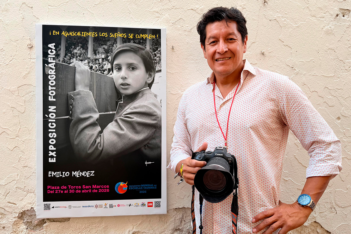 "En Aguascalientes Los Sueños Se Cumplen" exposición fotógráfica de Emilio Méndez en la plaza de toros San Marcos