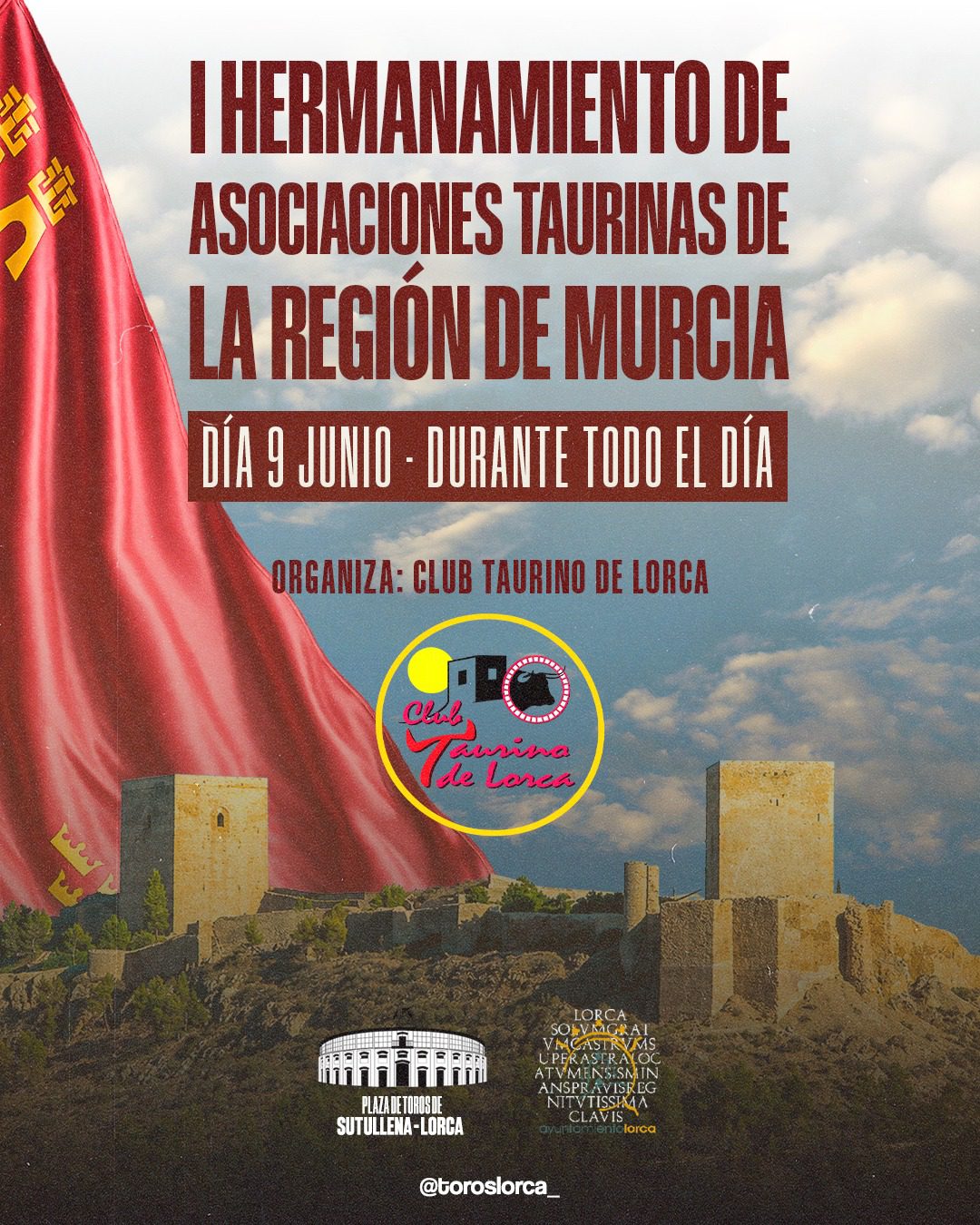 Lorca acogerá el primer hermanamiento de peñas y aficionados taurinos de la Región de Murcia