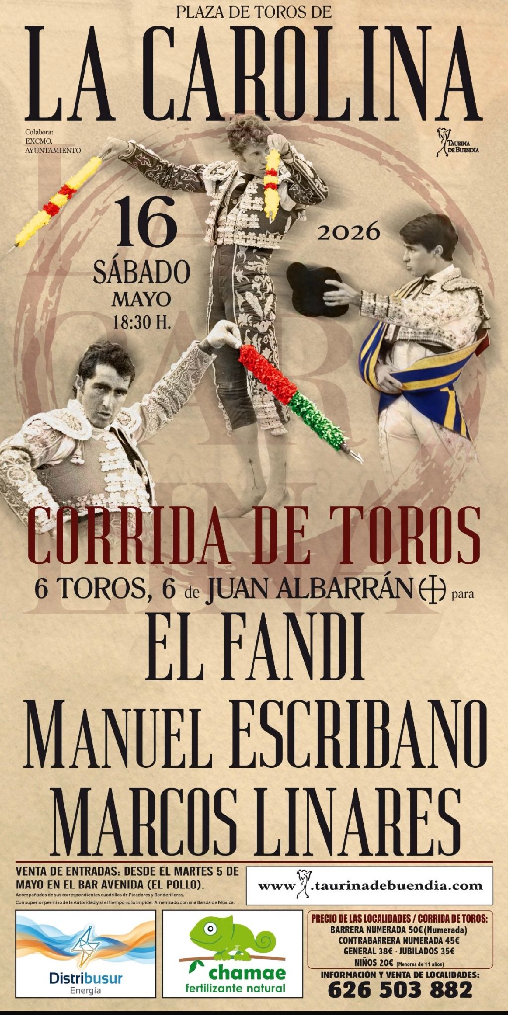 Presentado el cartel taurino de La Carolina