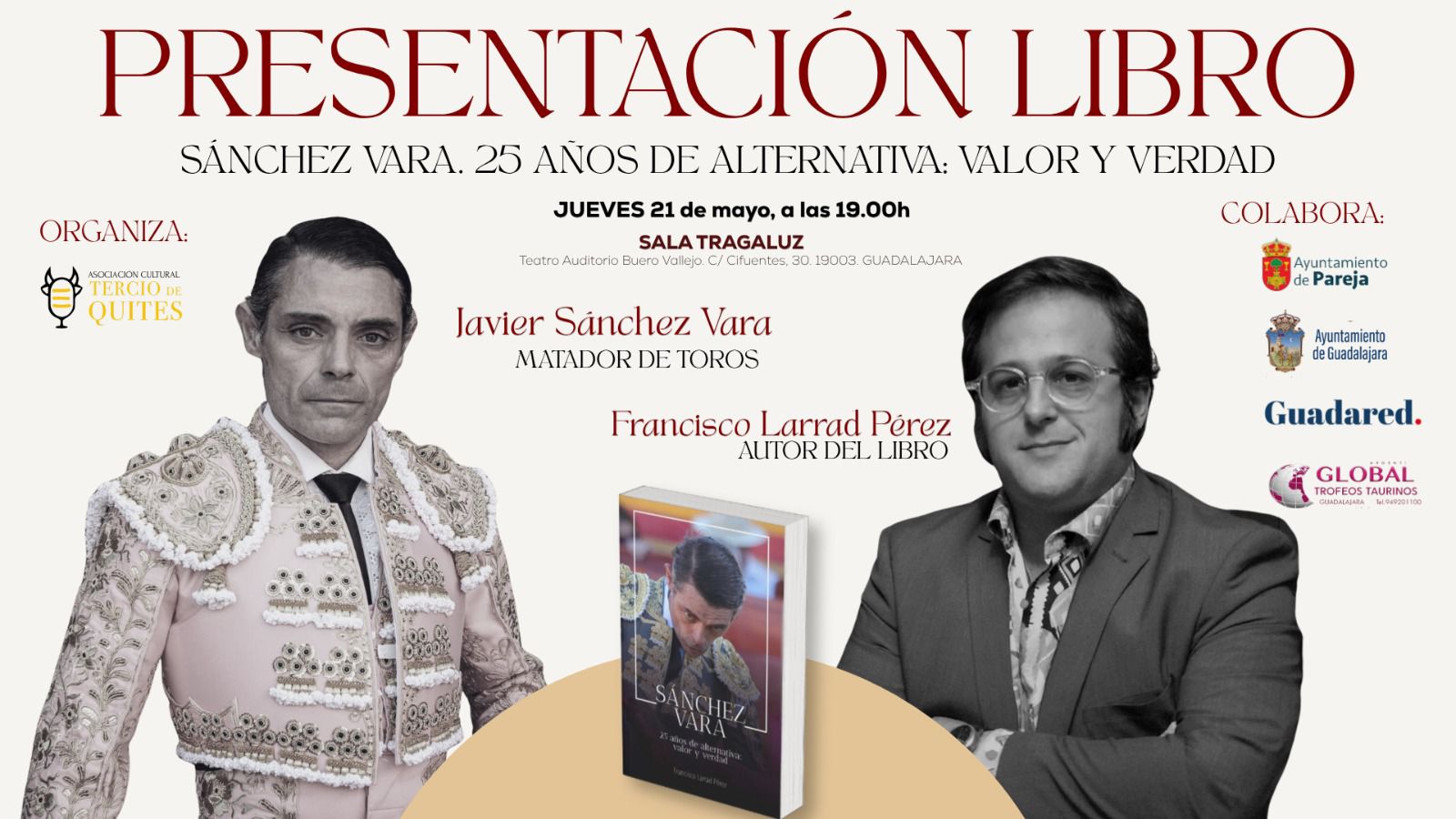 Guadalajara acoge la presentación del libro sobre los 25 años de alternativa de Sánchez Vara