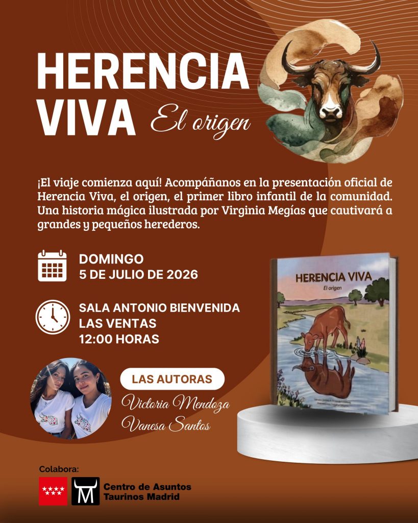 Herencia Viva da el salto al papel con un cuento infantil taurino sobre el origen del toro de lidia