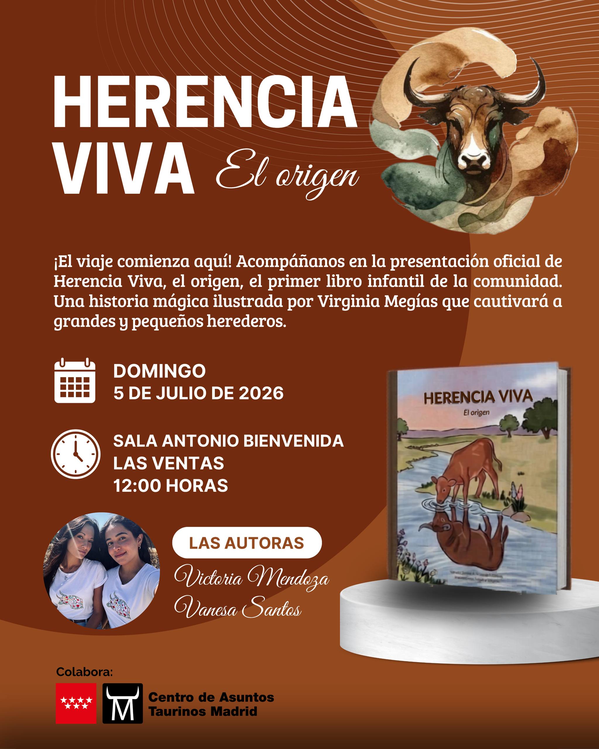 Herencia Viva da el salto al papel con un cuento infantil taurino sobre el origen del toro de lidia
