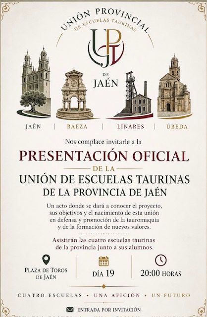 Presentación oficial de la Unión de Escuelas Taurinas de la provincia de Jaén