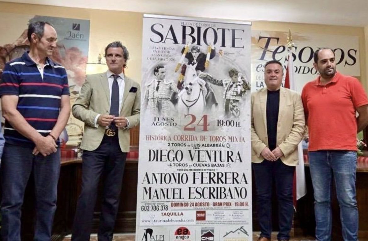 Sabiote presenta su cartel taurino para la Feria de San Ginés de la Jara