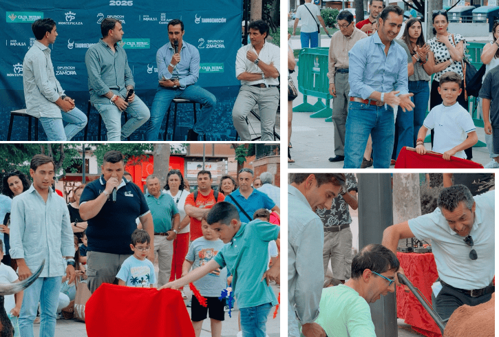 El Fandi e Ismael Martín acercan la Feria de San Pedro a la afición de Zamora en pleno centro de la ciudad