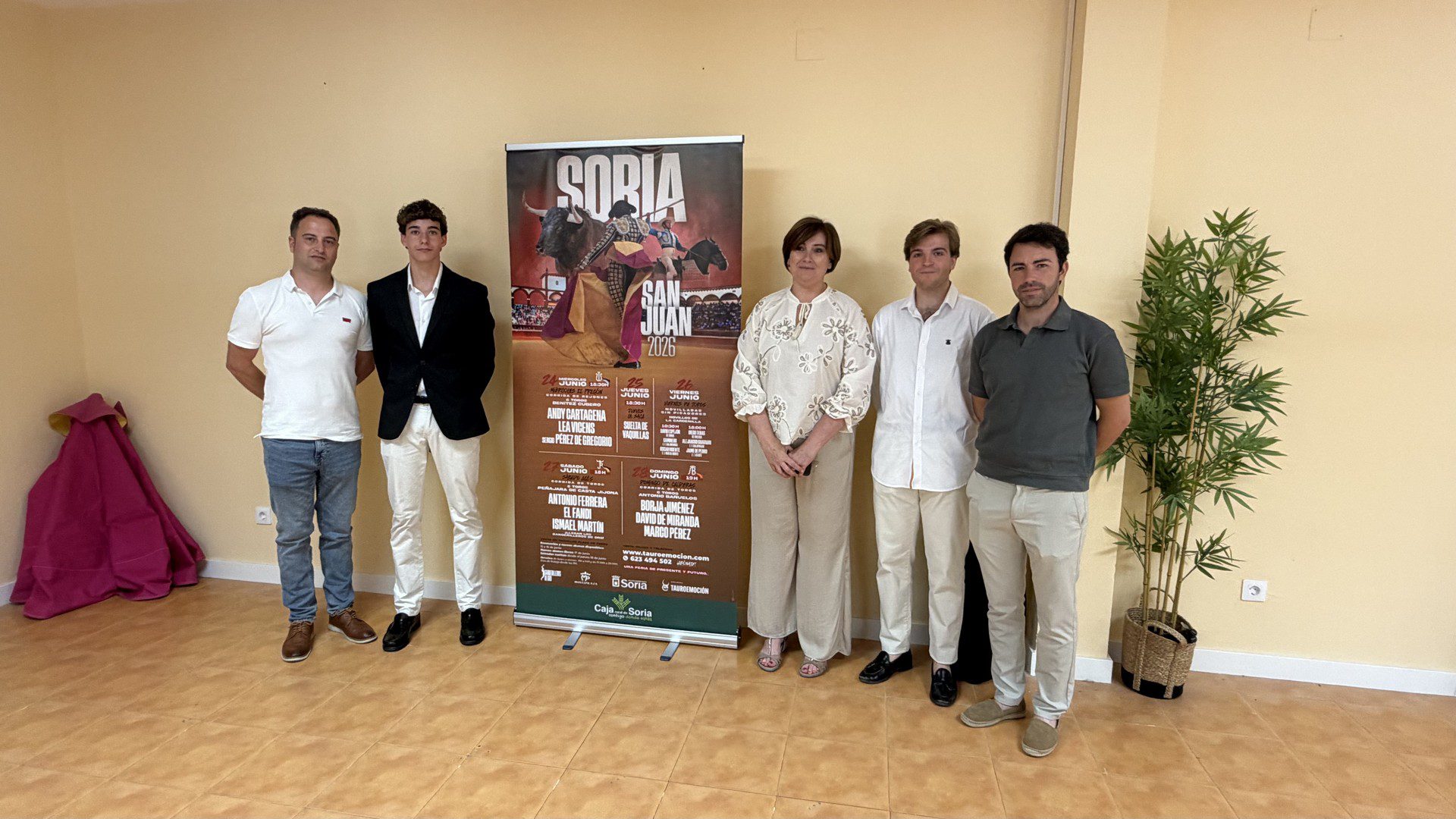 Soria acerca su Feria de San Juan a Zaragoza con Diego Tebas y Óscar Vicente como protagonistas