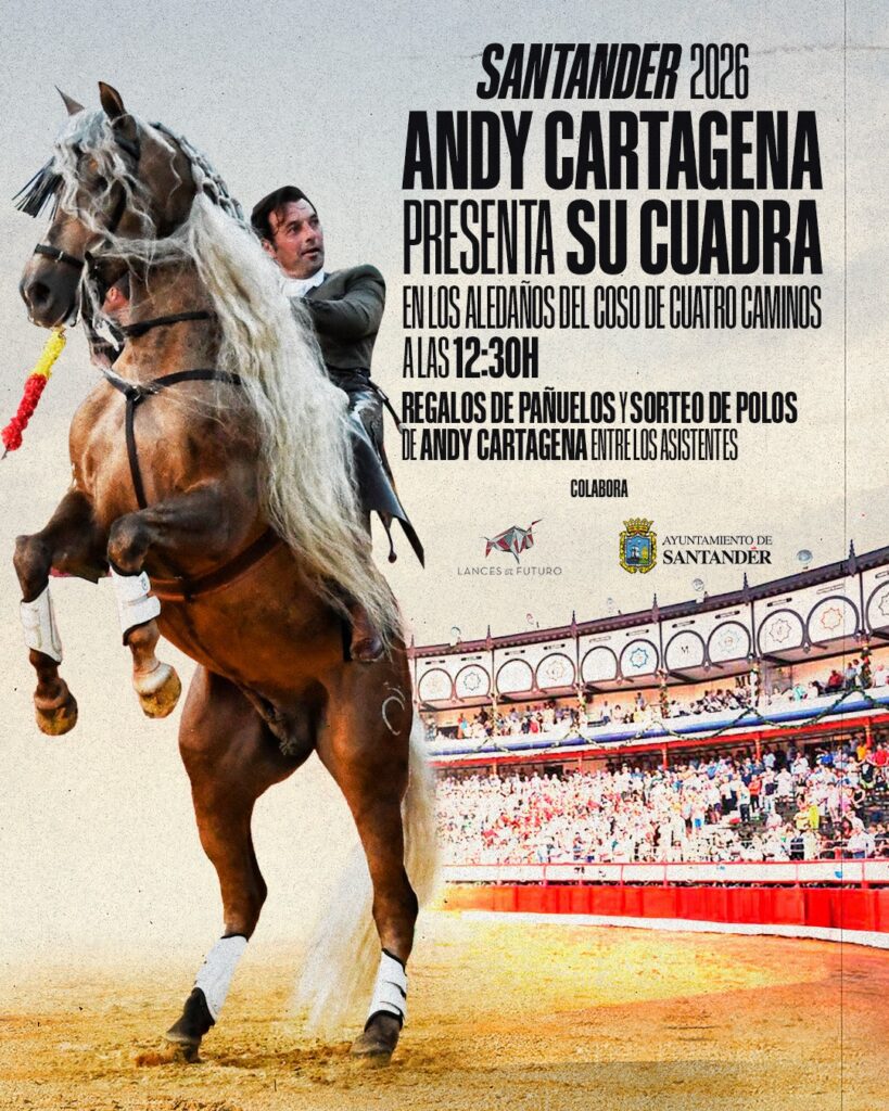 Andy Cartagena acercará su cuadra a la afición de Santander este domingo