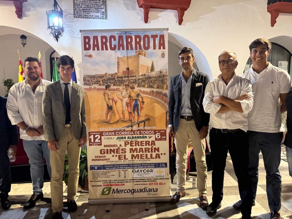 ‘El Mella’ tomará la alternativa en su pueblo con Perera y Ginés Marín