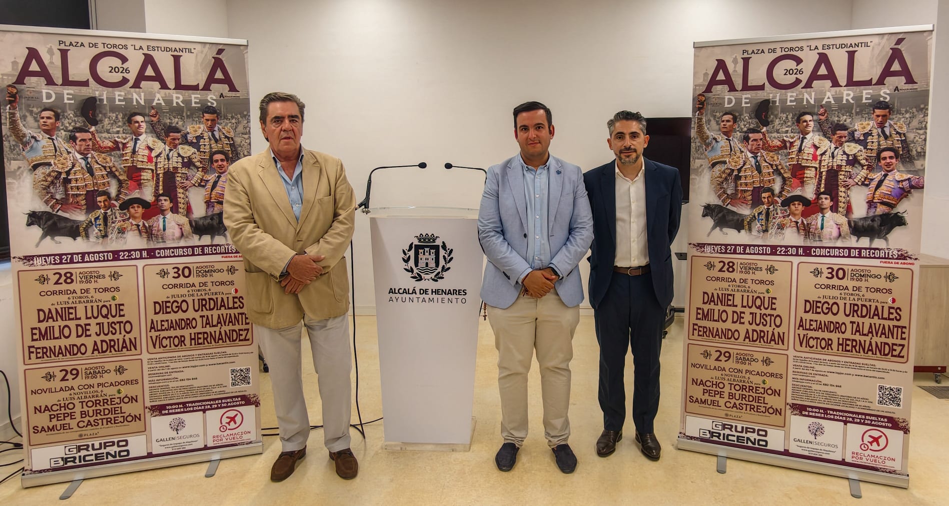 Alcalá de Henares reúne tres Puertas Grandes de Madrid en una feria de alto nivel