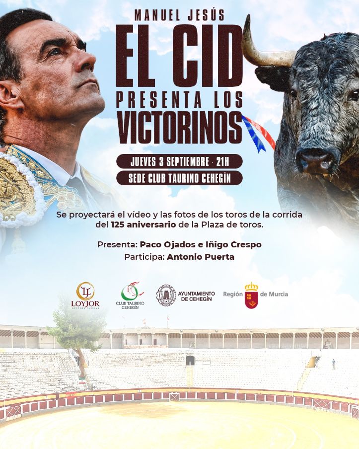 Cehegín presenta este jueves los toros de Victorino Martín para su histórica corrida del 125 aniversario