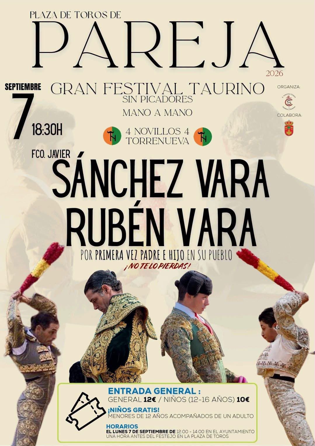 Sánchez Vara y Rubén Vara, padre e hijo, juntos por primera vez en su pueblo